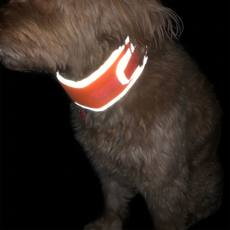 HIGH VISIBILITY COOLING COLLAR ORANGE WITH REFLECTIVE PIPING
